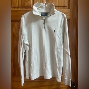 Ralph Lauren Cream Quarter-Zip Top